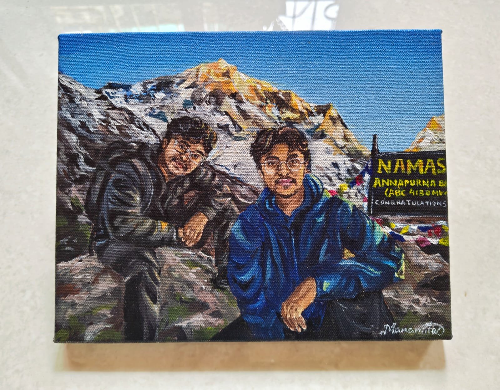 Namaste, Annapurna — Acrylic on canvas