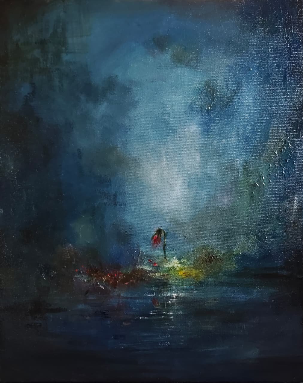 Human Conflict I: The Apology — Oil on canvas