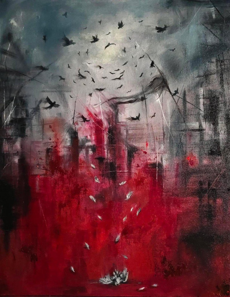 Human Conflict II: THE WAR — Oil on canvas